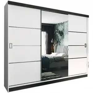 Šatní skříň Retro 200 4l Bílý / Přední Bílý obraz