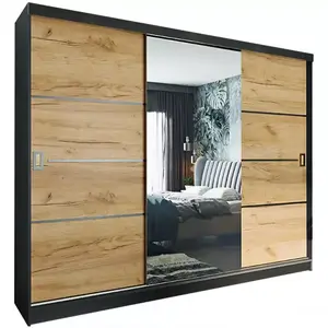 Šatní skříň Retro 200 4l Grafit / Přední Craft obraz