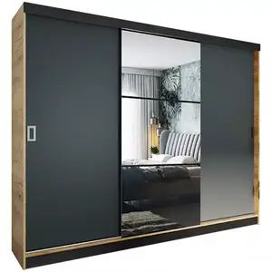 Šatní skříň Retro 200 5l Craft / Přední Grafit obraz