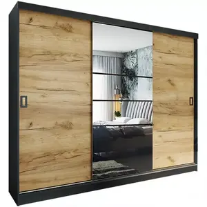 Šatní skříň Retro 200 6l Grafit / Přední Craft obraz