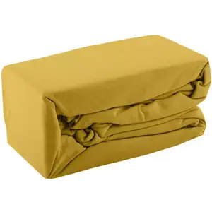 Jersey prostěradlo s gumičkou 115GSM 140x200 žlutá obraz