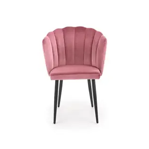 Židle K386 Velvet/kovově růžová obraz