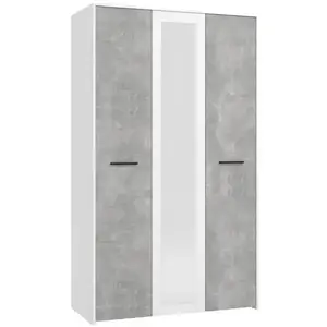 Šatní skříň Varadero beton/bílý 3K1O 11011616 obraz