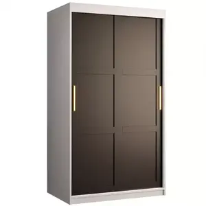 Šatní skříň Amiro 1 100 bílý/černý obraz