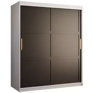 Šatní skříň Amiro 1 150 bílý/černý obraz