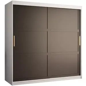 Šatní skříň Amiro 1 180 bílý/černý obraz