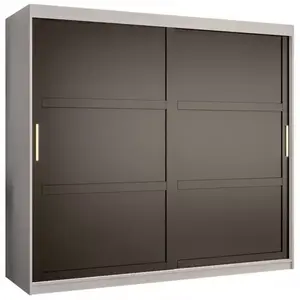 Šatní skříň Amiro 1 200 bílý/černý obraz
