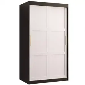 Šatní skříň Amiro 1 100 černý/bílý obraz