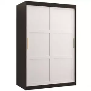 Šatní skříň Amiro 1 120 černý/bílý obraz