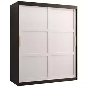 Šatní skříň Amiro 1 150 černý/bílý obraz