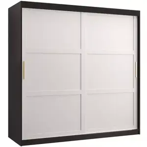 Šatní skříň Amiro 1 180 černý/bílý obraz