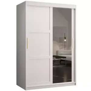 Šatní skříň Amiro 2 120 bílý/bílý obraz