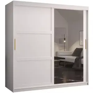 Šatní skříň Amiro 2 180 bílý/bílý obraz