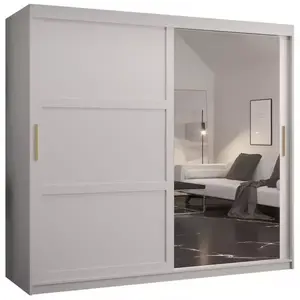 Šatní skříň Amiro 2 200 bílý/bílý obraz