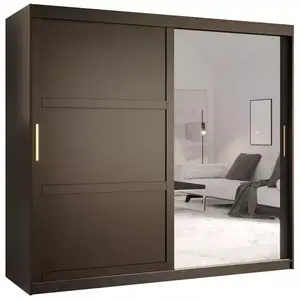 Šatní skříň Amiro 2 200 černý/černý obraz