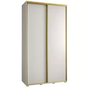 Šatní skříň 45 Canaris 1 130 bílá/gold obraz