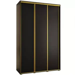 Šatní skříň 45 Canaris 1 160 černá/gold obraz