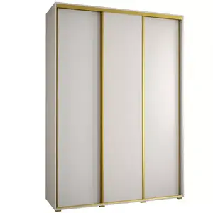 Šatní skříň 45 Canaris 1 180 bílá/gold obraz
