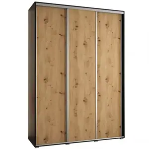 Šatní skříň 45 Canaris 1 190 černá/artisan/silver obraz