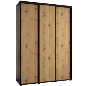 Šatní skříň 45 Canaris 1 200 černá/artisan/černá obraz