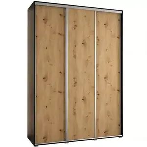 Šatní skříň 45 Canaris 1 200 černá/artisan/silver obraz
