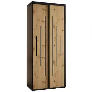 Šatní skříň 45 Canaris 12 120 černá/artisan/černá obraz