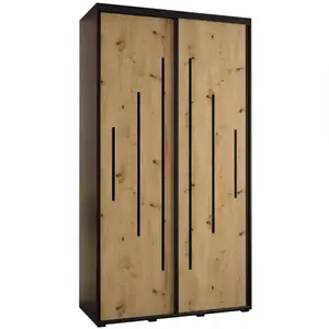 Šatní skříň 45 Canaris 12 130 černá/artisan/černá obraz