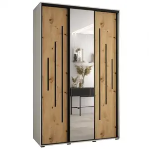 Šatní skříň 45 Canaris 13 160 bílá/artisan/černá obraz