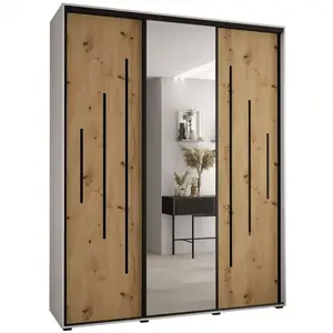 Šatní skříň 45 Canaris 13 200 bílá/artisan/černá obraz