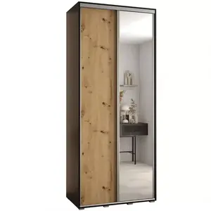 Šatní skříň 45 Canaris 3 100 černá/artisan/silver obraz