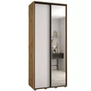 Šatní skříň 45 Canaris 3 110 artisan/bílá/černá obraz