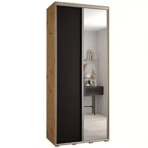 Šatní skříň 45 Canaris 3 110 artisan/černá/silver obraz