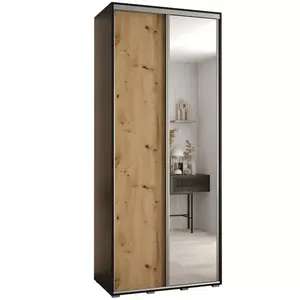 Šatní skříň 45 Canaris 3 110 černá/artisan/silver obraz