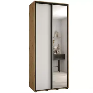 Šatní skříň 45 Canaris 3 120 artisan/bílá/černá obraz