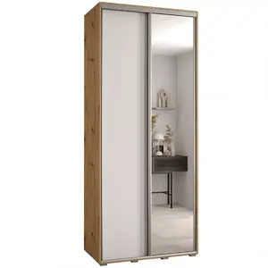 Šatní skříň 45 Canaris 3 120 artisan/bílá/silver obraz