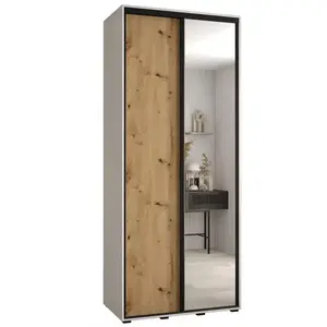 Šatní skříň 45 Canaris 3 120 bílá/artisan/černá obraz