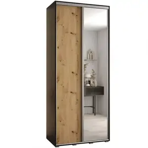 Šatní skříň 45 Canaris 3 120 černá/artisan/silver obraz