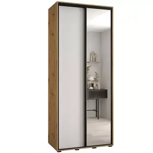 Šatní skříň 45 Canaris 3 130 artisan/bílá/černá obraz