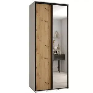 Šatní skříň 45 Canaris 3 130 bílá/artisan/černá obraz