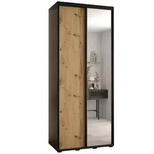 Šatní skříň 45 Canaris 3 130 černá/artisan/černá obraz