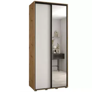 Šatní skříň 45 Canaris 3 140 artisan/bílá/černá obraz