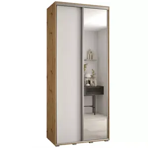 Šatní skříň 45 Canaris 3 140 artisan/bílá/silver obraz