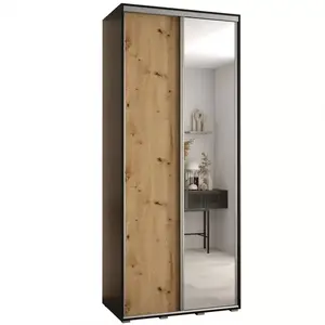 Šatní skříň 45 Canaris 3 140 černá/artisan/silver obraz