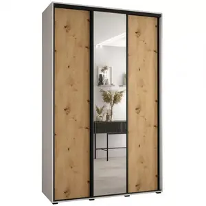 Šatní skříň 45 Canaris 3 150 bílá/artisan/černá obraz