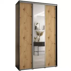 Šatní skříň 45 Canaris 3 160 černá/artisan/silver obraz