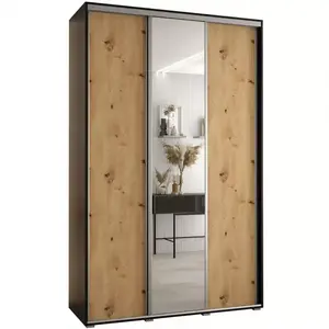 Šatní skříň 45 Canaris 3 170 černá/artisan/silver obraz