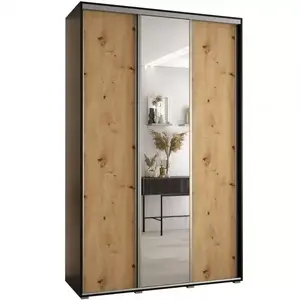 Šatní skříň 45 Canaris 3 180 černá/artisan/silver obraz