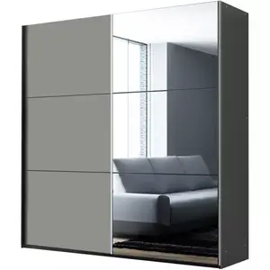 Šatní skříň Vigo 200 platinum / zrcadlo obraz
