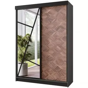 Šatní skříň Vena 138 graft antracyt + art deco obraz
