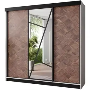 Šatní skříň Vena 200 bílá + art deco obraz
